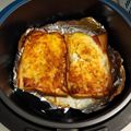 穎 的 氣炸鍋料理🍽 吐司系列🍞罪惡焗烤火腿蛋吐司🧀️ cooksnap