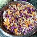 El cooksnap de Silvina Andrea Rossiello cuando hizo Coleslaw (ensalada de repollo zanahoria y manzana).
