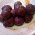 Cooksnap dari Nirmala Suparjan untuk resep Bola bola ubi unggu isi coklat