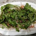 El cooksnap de doclauris cuando hizo Entrante de Navidad: Carpaccio de bacalao con vinagreta de Módena.