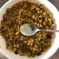 El cooksnap de Zoe Contreras cuando hizo Arvejitas con arroz y longaniza.