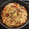El cooksnap de Raquel Calabria cuando hizo Tallarines/Udón con ternera.