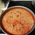El cooksnap de Luisa Navas Vidal cuando hizo Arroz rojo (chistorra).