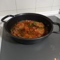 El cooksnap de Loli Morente cuando hizo Chuletas de contramuslo de pavo en salsa.