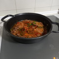 El cooksnap de Loli Morente cuando hizo Chuletas de contramuslo de pavo en salsa.