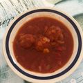 El cooksnap de Malagueña salerosa cuando hizo Albóndigas congeladas en salsa de tomate y tiras de pimientos del piquillo.