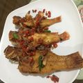 Cooksnap dari dellamaghfirah untuk resep Kerapu goreng kriuk sambal matah