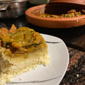 El cooksnap de Manuel cuando hizo 353. Tajine de cordero con calabacines, ciruelas pasas y menta (principal carne).