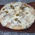 El cooksnap de Nostra Cucina cuando hizo Pizza de cebolla rellena con jamón, queso y tomate¡!.
