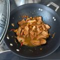 El cooksnap de Marcela Molina Higgins cuando hizo Cerdo con piña agridulce.