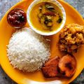 Suparna Dutta De's cooksnap of when they made নিরামিষ দুপুরের থালি(ভাত,নীম বেগুন,বিউলির ডাল, আলু পোস্ত, বেগুন ভাজা, চাটনি).