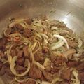 El cooksnap de david vazquez castellano cuando hizo Salsa de hígado con tallarines.