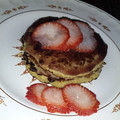 El cooksnap de Brisa Caso cuando hizo Pancakes de banana y avena.