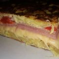 El cooksnap de Graciela Gonzalez cuando hizo Tortilla de papa, rellena con jamón y queso.