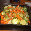 El cooksnap de Maricarmen Meza cuando hizo Pollo al Horno con Limón y Vegetales.