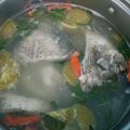 Cooksnap dari Liberta untuk resep Sup ikan gurame, kuah gurih, pedas, asam, segar