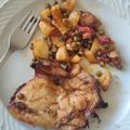 El cooksnap de anabel cuando hizo Pollo con papas y pimiento morrón en la freidora de aire.