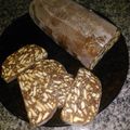 El cooksnap de Silvia Diaz cuando hizo Salchichón de chocolate.