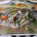 Cooksnap Nor Zahida Aini semasa beliau membuat Steam Halia Ikan Sultan.