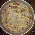 El cooksnap de Florencia acuña cuando hizo Ensalada de arroz y arvejas en colchón de morrones.