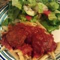 corliviamw's cooksnap of when they made Turkey Meatballs & Sauce.