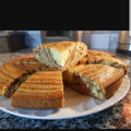 El cooksnap de Karen Zubiaurre cuando hizo Torta cebra de mandarinas 🍊 y cacao.