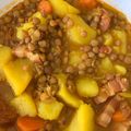 El cooksnap de Manuel Pérez cuando hizo Lentejas con Chorizo y Morcilla Patatera.