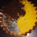 El cooksnap de sheila moreno cuando hizo Budín bicolor de chocolate y limón a la crema con polvo de postre.
