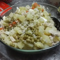 El cooksnap de Yami Aguirres cuando hizo Salpicón de pollo con arroz!! 😋.