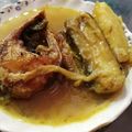 Payel Mohanta Konar's cooksnap of when they made আলু - বেগুন দিয়ে ইলিশের ঝোল (aloo begun diye illisher jhol recipe in Bengali).