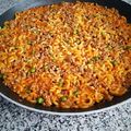 El cooksnap de Paquichu cuando hizo Falsa Fideuá de Carne picada.