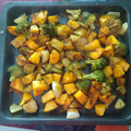El cooksnap de roangar cuando hizo Calabaza al horno con espárragos verdes y brócoli especiados.