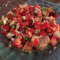 El cooksnap de Florencia Gajate cuando hizo Salsa Criolla.