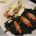 El cooksnap de Luciano Zarza Montes cuando hizo Ataditos de vegetales envueltos en panceta.