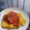 El cooksnap de Kathe Fornerón cuando hizo Polenta con salsa roja.