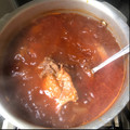 El cooksnap de Lula Lemus cuando hizo Espinazo de cerdo con caldo.