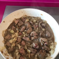 El cooksnap de J Manuel Unzueta Moyano cuando hizo Higaditos de pollo encebollados😄.