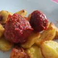 El cooksnap de Miryam Pablo Larriba cuando hizo Albóndigas en colchón de papas fritas.