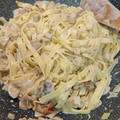 El cooksnap de Juan Fernandez cuando hizo Fettuccini con tofu en salsa de café.