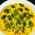 Rashmi Kapil Garg's cooksnap of when they made Khaman dhokla.
