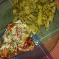 El cooksnap de Sofía cuando hizo Pollo al verdeo con papas saborizadas.