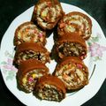 Rafiqua Shama का कुकस्नैप जब उन्होंने कोकोनट चॉकलेट स्विस रोल (coconut chocolate swiss roll recipe in Hindi) बनाया था।