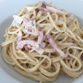 El cooksnap de Marieta cuando hizo Spaghetti carbonara.