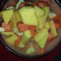 El cooksnap de Dilma More 🇨🇴 cuando hizo Macedonia de Frutas.