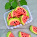 Cooksnap dari Tria Ariyanti untuk resep Watermelon Cookies (kuker Semangka), 3 bahan, no mixer #Pr_kueKering