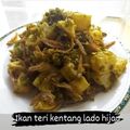Cooksnap dari Mama Gavin untuk resep Ikan teri kentang lado hijau