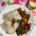 El cooksnap de @tesa.cuina cuando hizo Pisto con merluza.