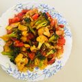 Anjali Mukherjee's cooksnap of when they made Mix veg jhal fraige.