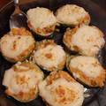 El cooksnap de Marìa Belèn Esnaola cuando hizo Zapallitos rellenos, con salsa roja y blanca. Vegetarianos.