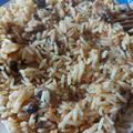 El cooksnap de Vanessa G cuando hizo Arroz con champiñones.